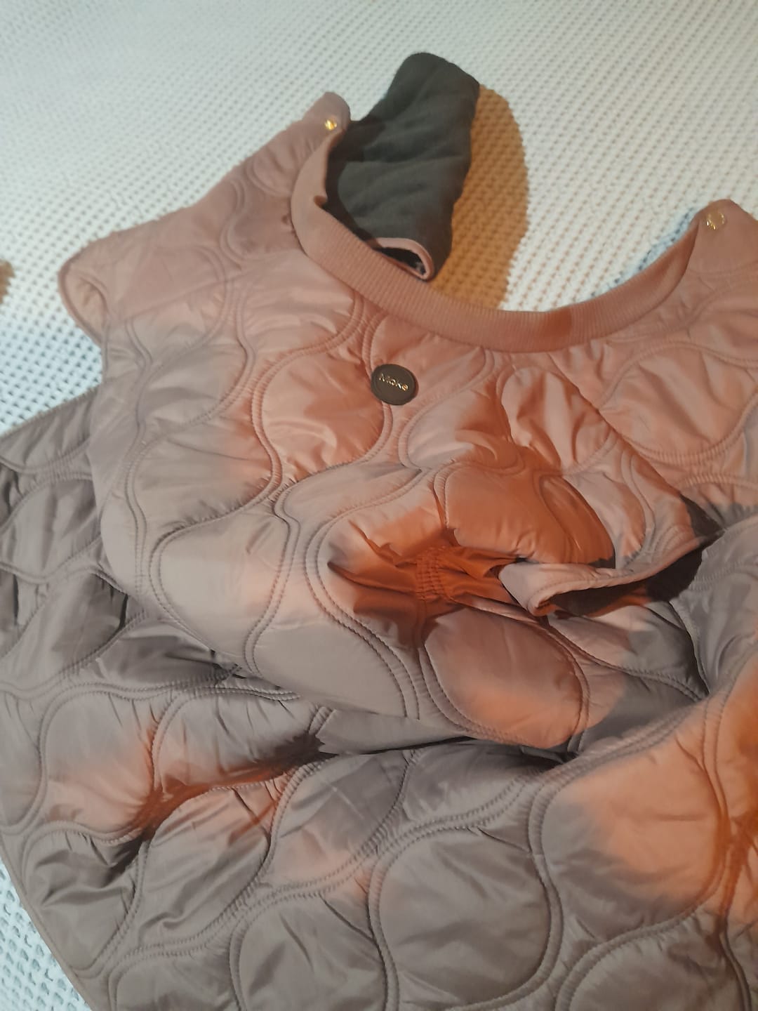 Customer photo review of Neve Quilted Vest - Cocoa Powder