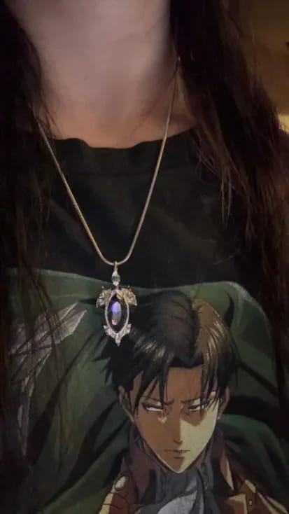 Customer photo review of BIRTHSTONE PENDANT