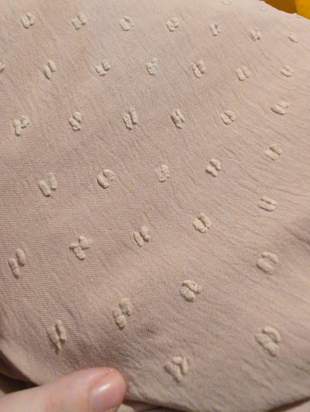 Customer photo review of Special Offer Dobby Spot Polyester Fabric