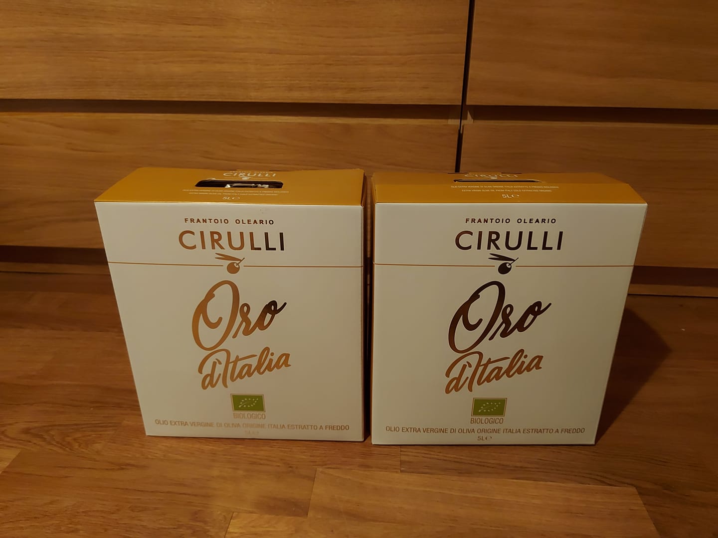 Customer photo review of Bag in box di olio extravergine Biologico • 5 Litri