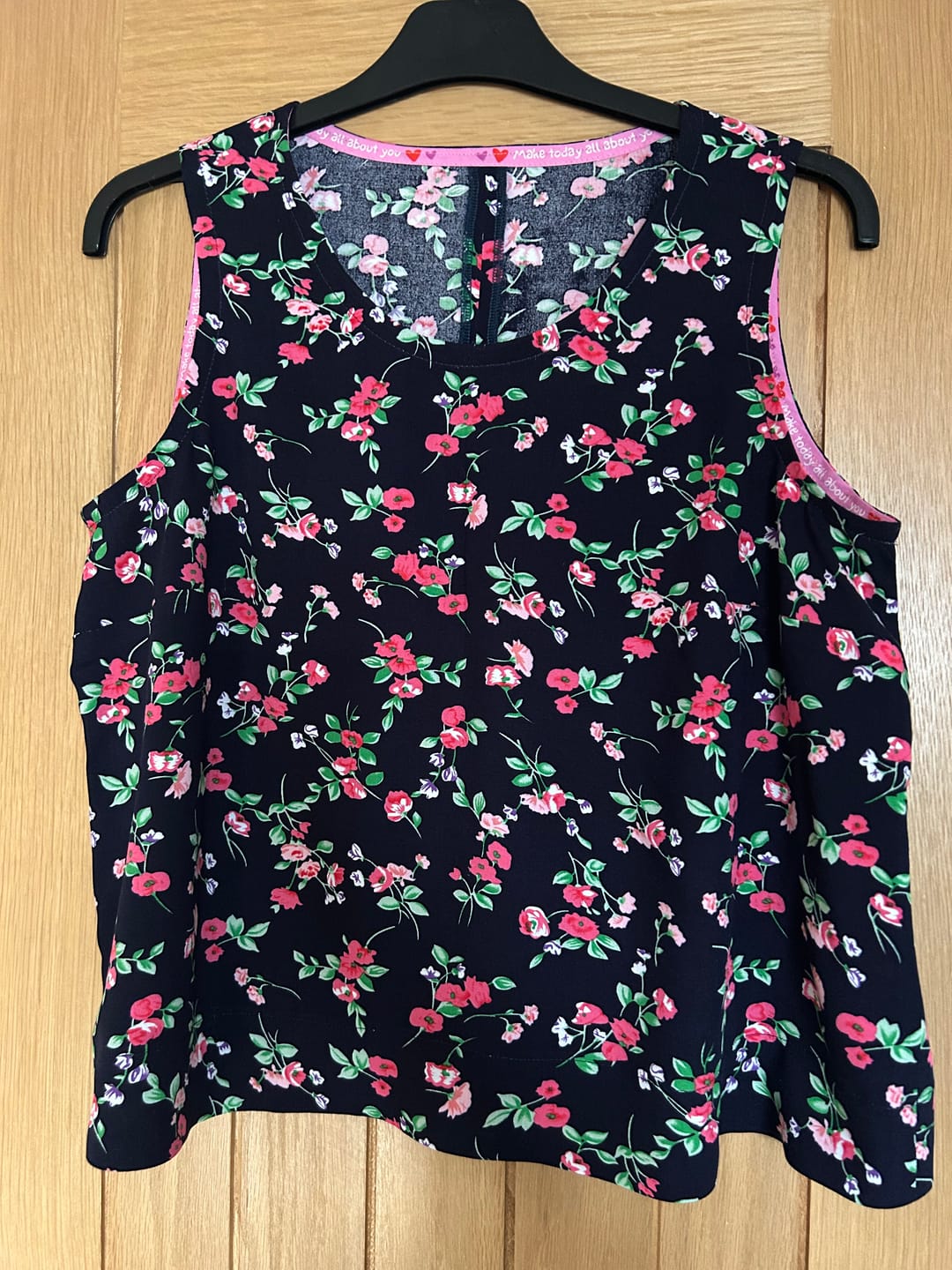 Customer photo review of All Over Blossoms Viscose Challis Fabric
