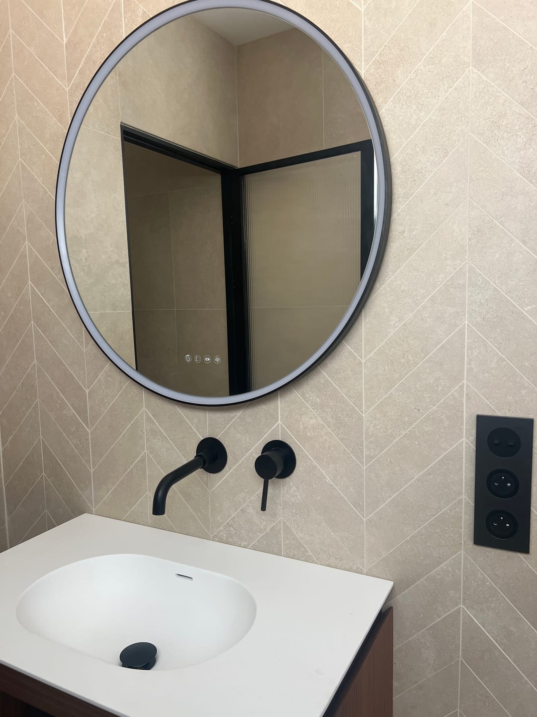 Customer photo review of Rosace poignée température