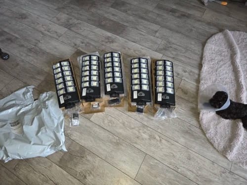 Customer photo review of Lámpara solar