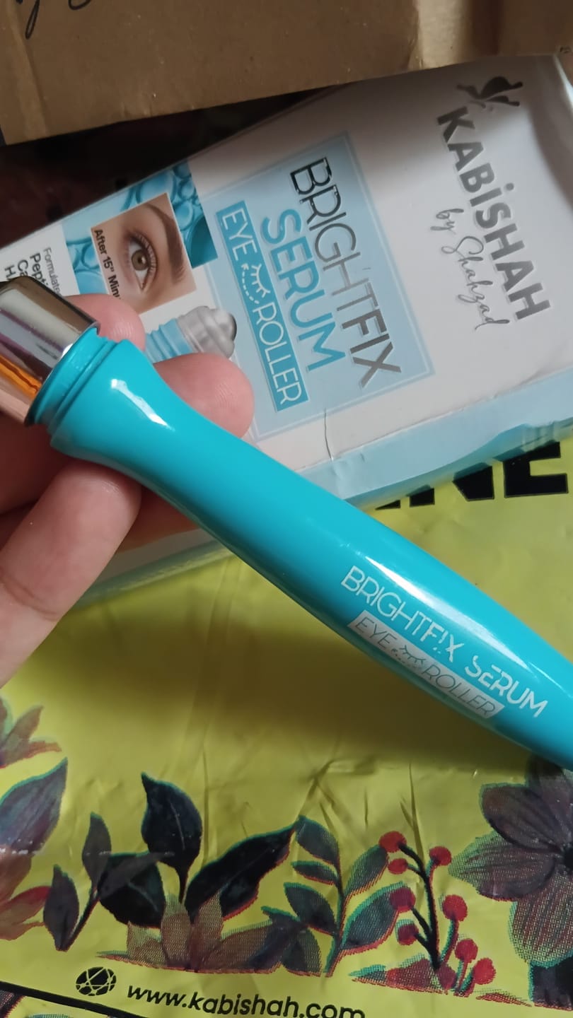 Customer photo review of Brightfix Serum Eye Roller