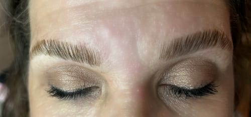 Customer photo review of Cysteamine Brow & Lash Lamination Kit - Step 3 - 15ml