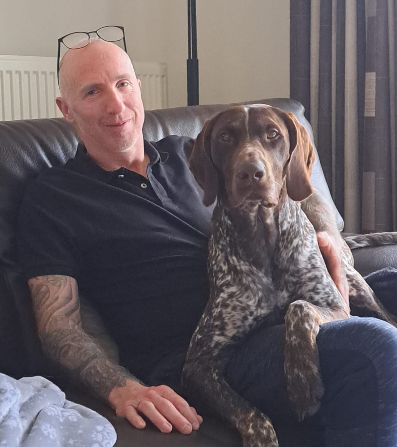Customer photo review of Delft Blue Tile with Your Photo
