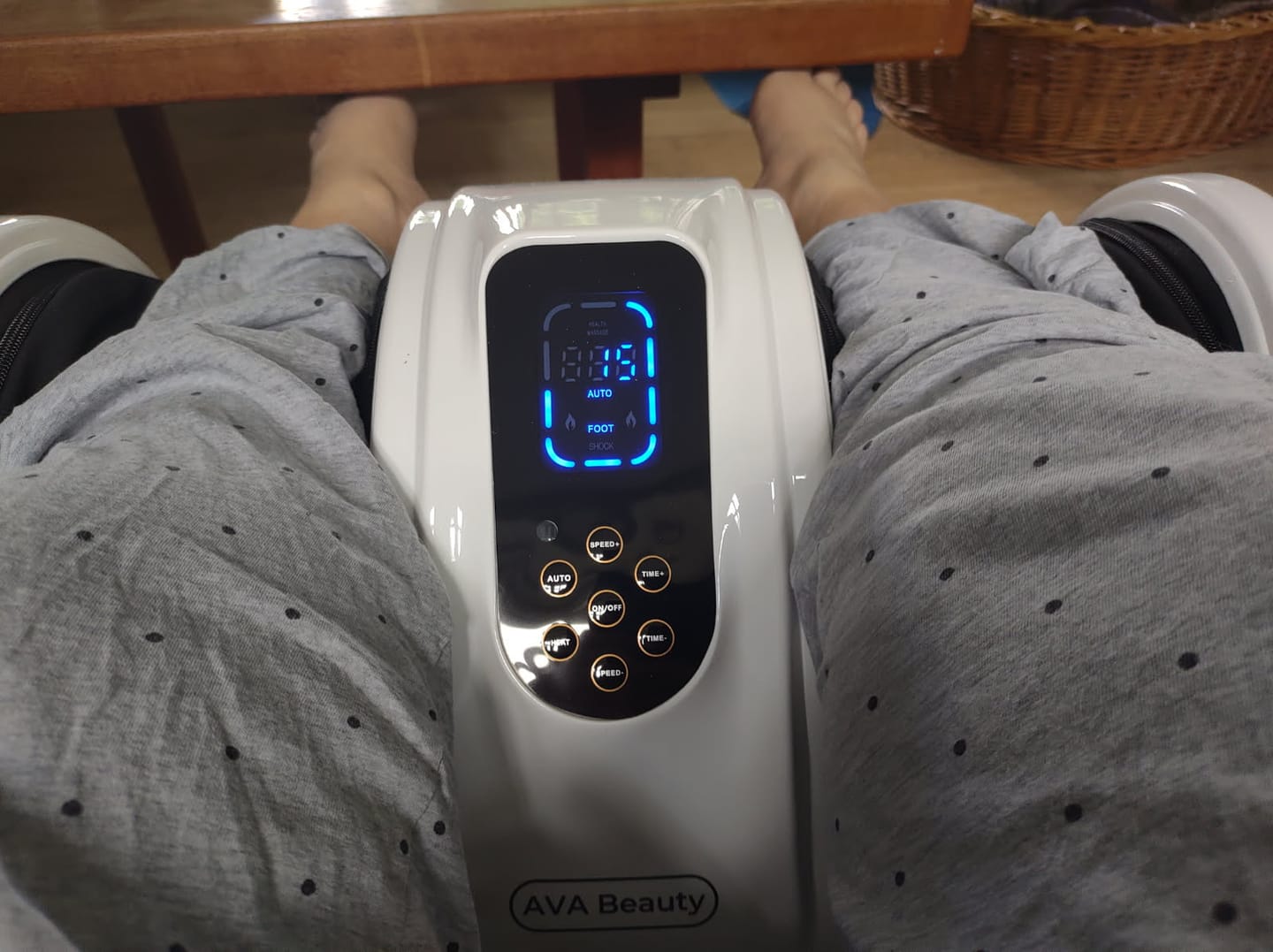 Customer photo review of Fod- og lægmassageapparat med fjernbetjening