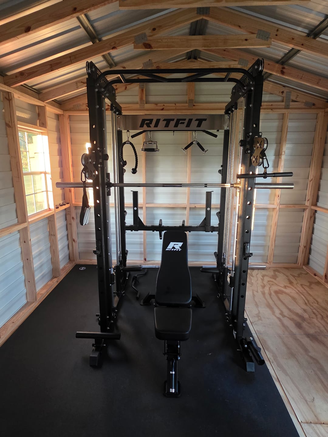 Customer photo review of RitFit M1 PRO Smith Machine Home Gym Package Comprehensive All-In-One Workout System