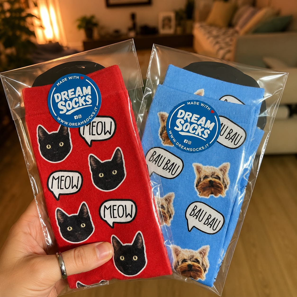 Customer photo review of Calzini - Meow