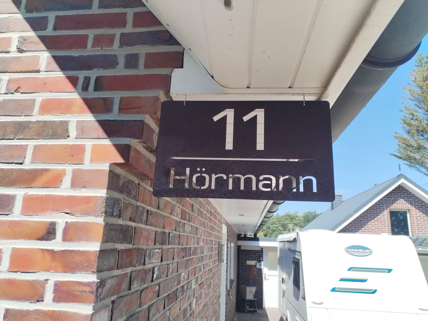 Customer photo review of Hausnummer + Name V2