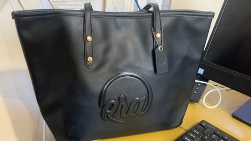 Customer photo review of Black Era Tote Bag