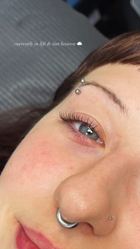 Customer photo review of Buff Lashes - Pink Lash Lift Powder 5g