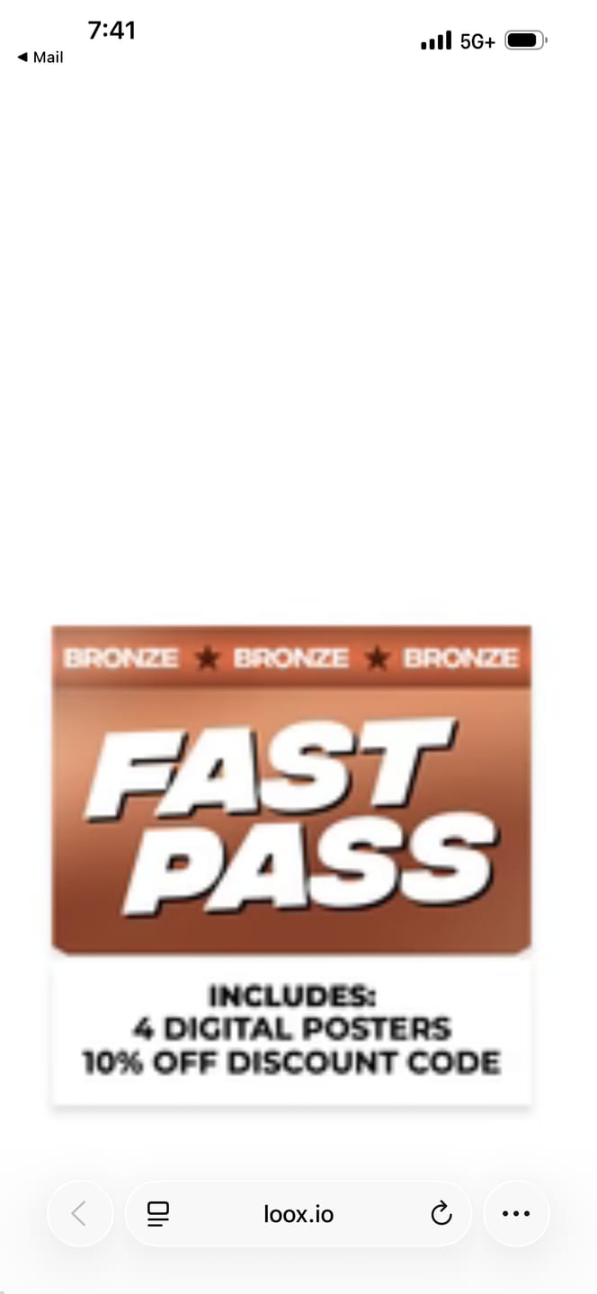 Customer photo review of Fast Pass - Bronze