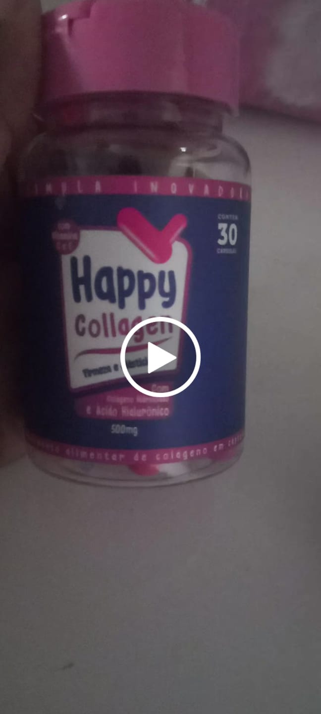 Customer video review of (GRÁTIS) 1 Pote Colágeno Com Ácido Hialurônico