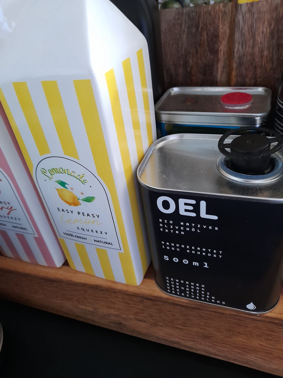 Customer photo review of Bio Natives Olivenöl Extra aus Griechenland 500 ml (mit optischem Mangel)