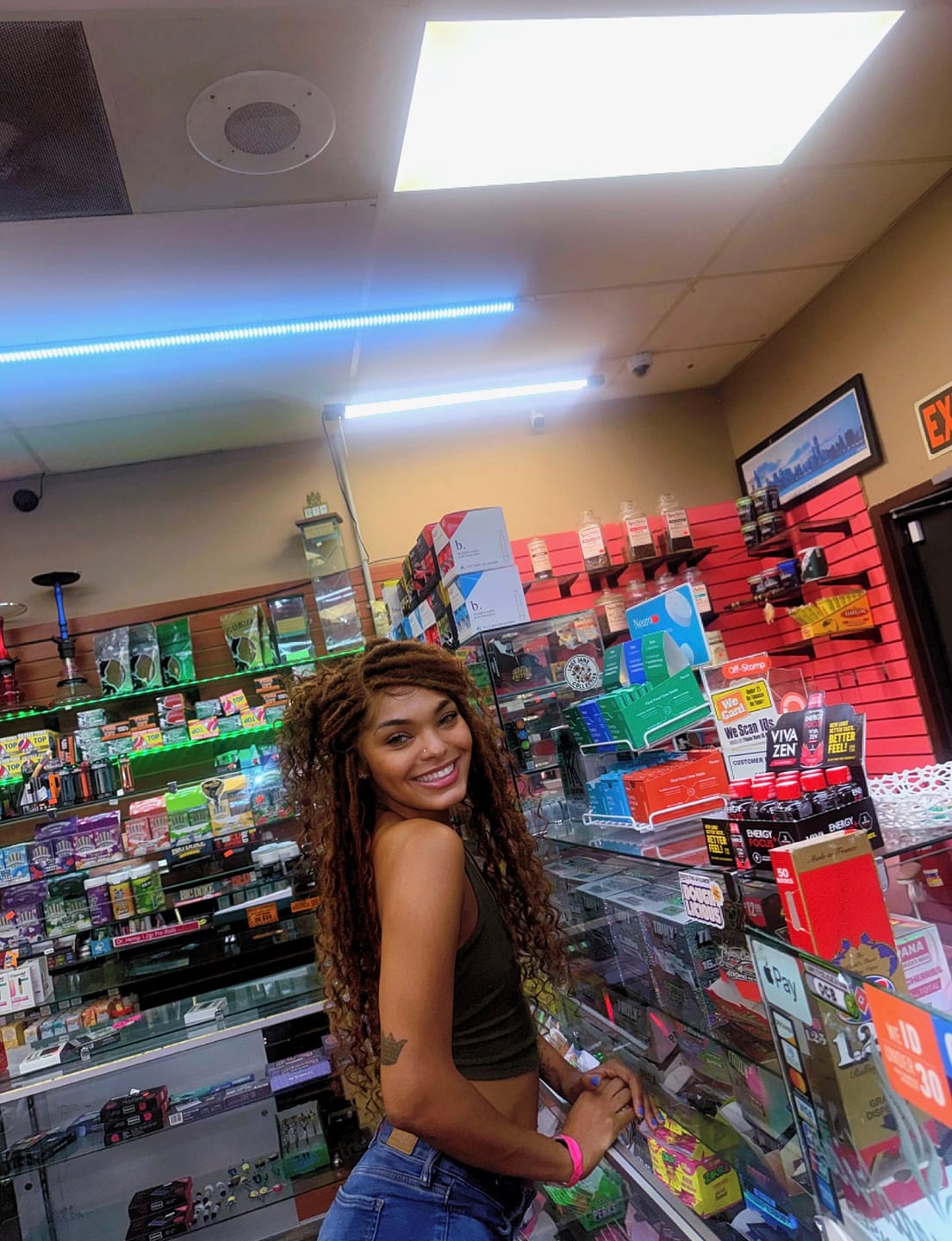 Customer photo review of Outre Glueless Pre-Braided HD 13x4 Lace Front Wig - BOHO DEEP LOCS 26"