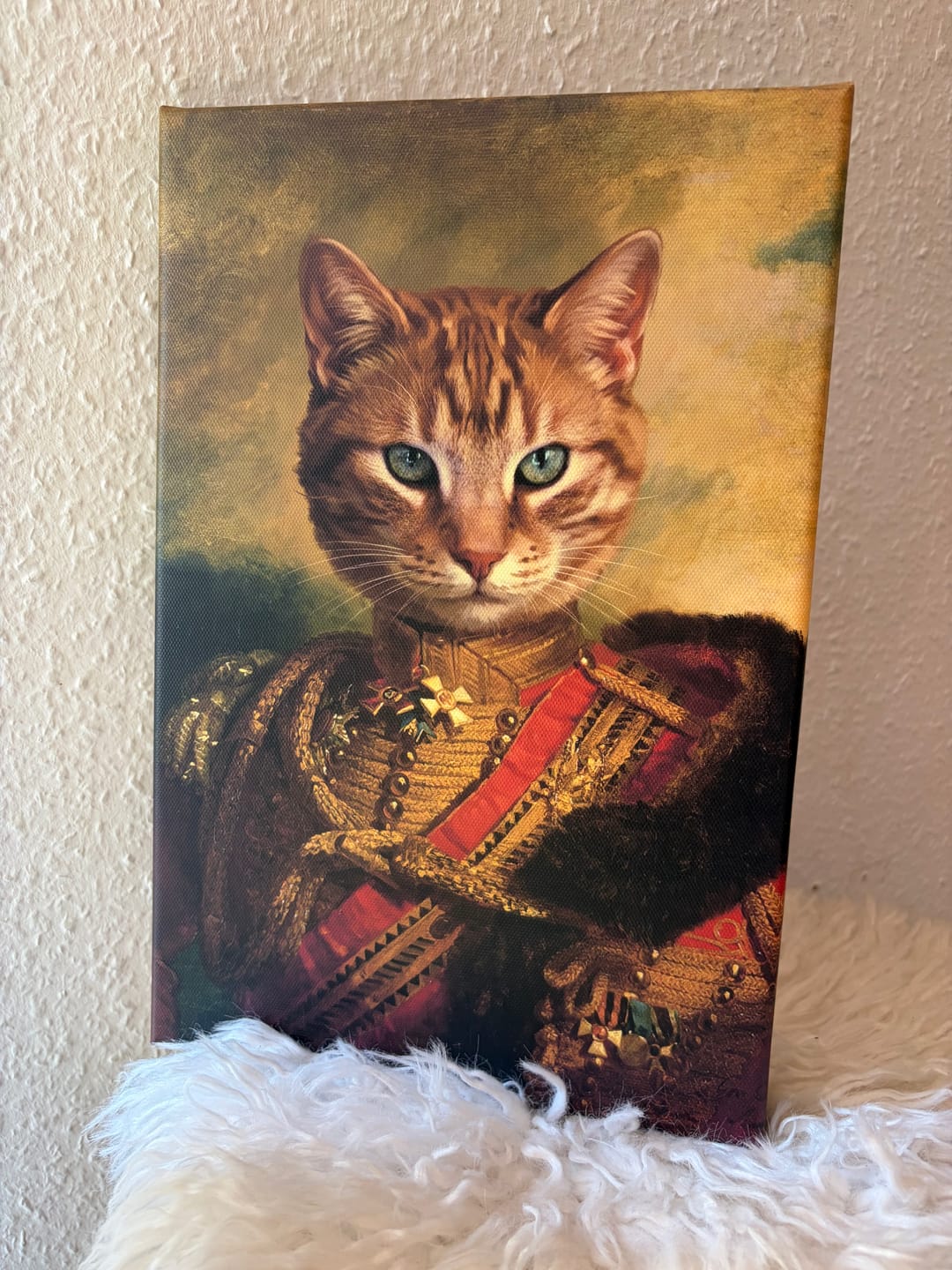Customer photo review of FÜRST MIEZ - personalisierte Leinwand / Poster