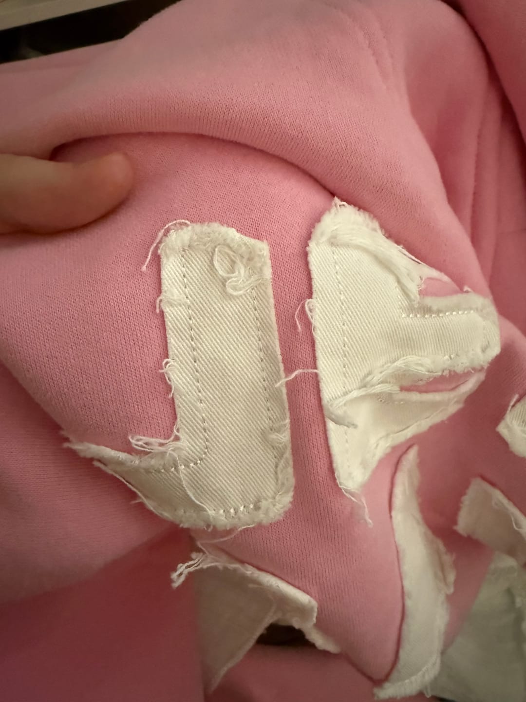 Customer photo review of Jesus Saves Patchwork Hoodie