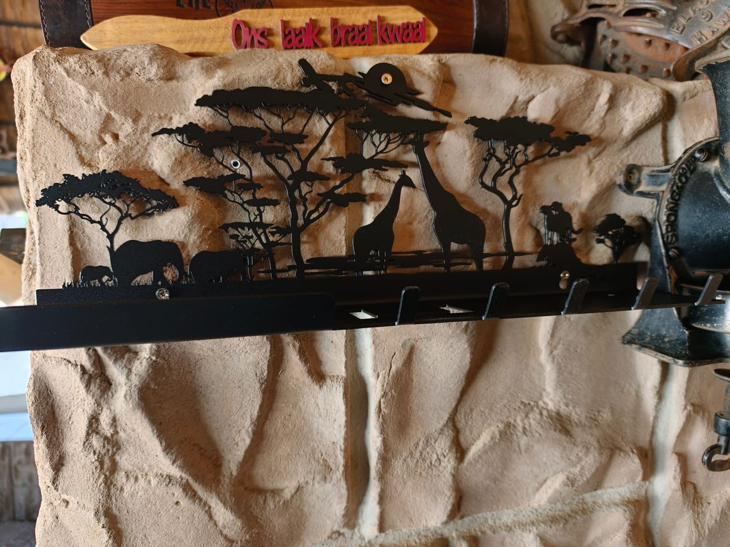 Customer photo review of Safari Braai Utensil Holder