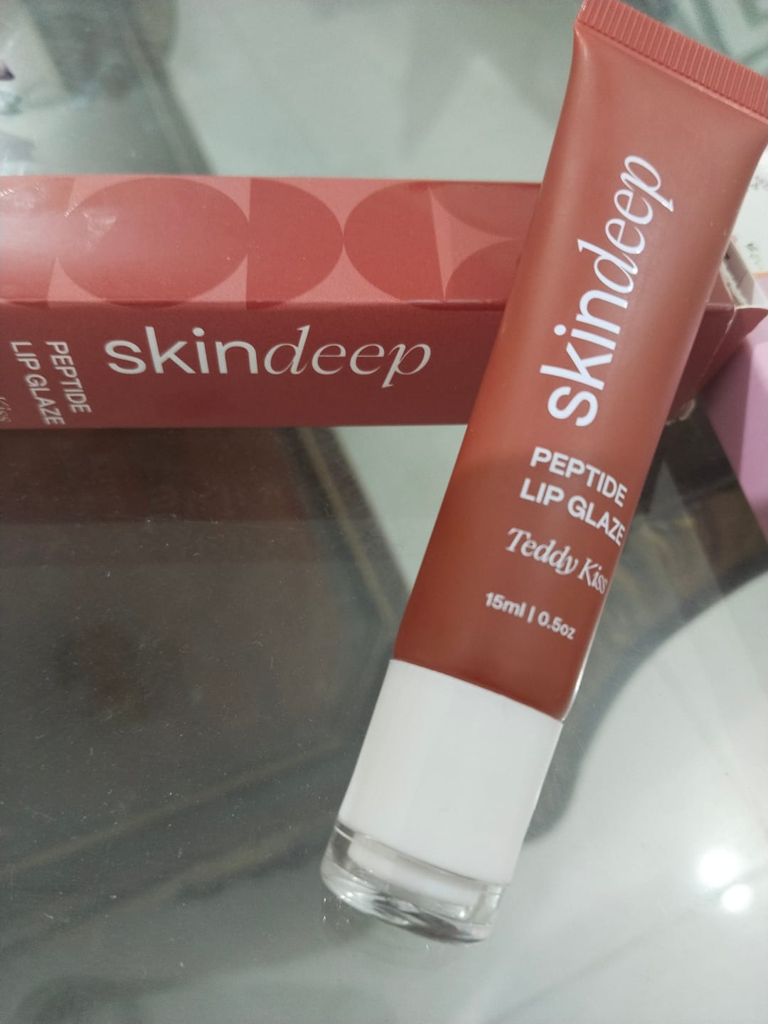 Customer photo review of Peptide Lip Glaze Set