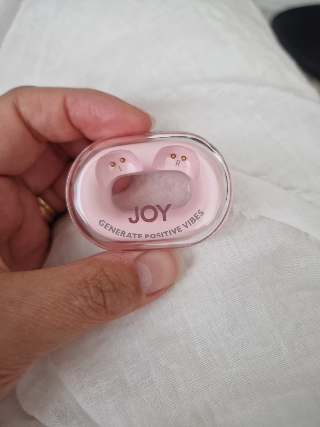 Customer photo review of JoyBuds