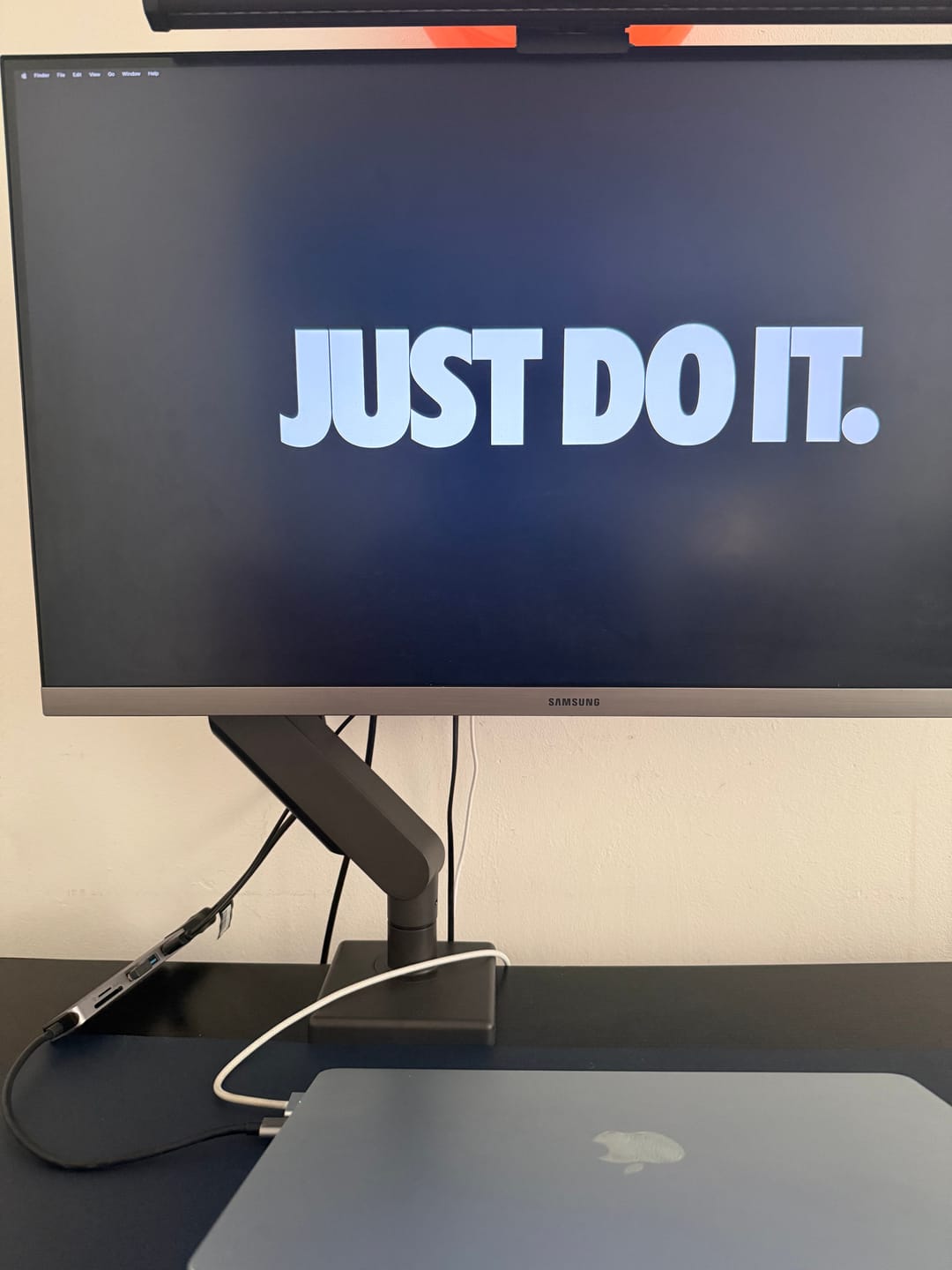 Customer photo review of AeroMount | Gas Sprung Monitor Arm