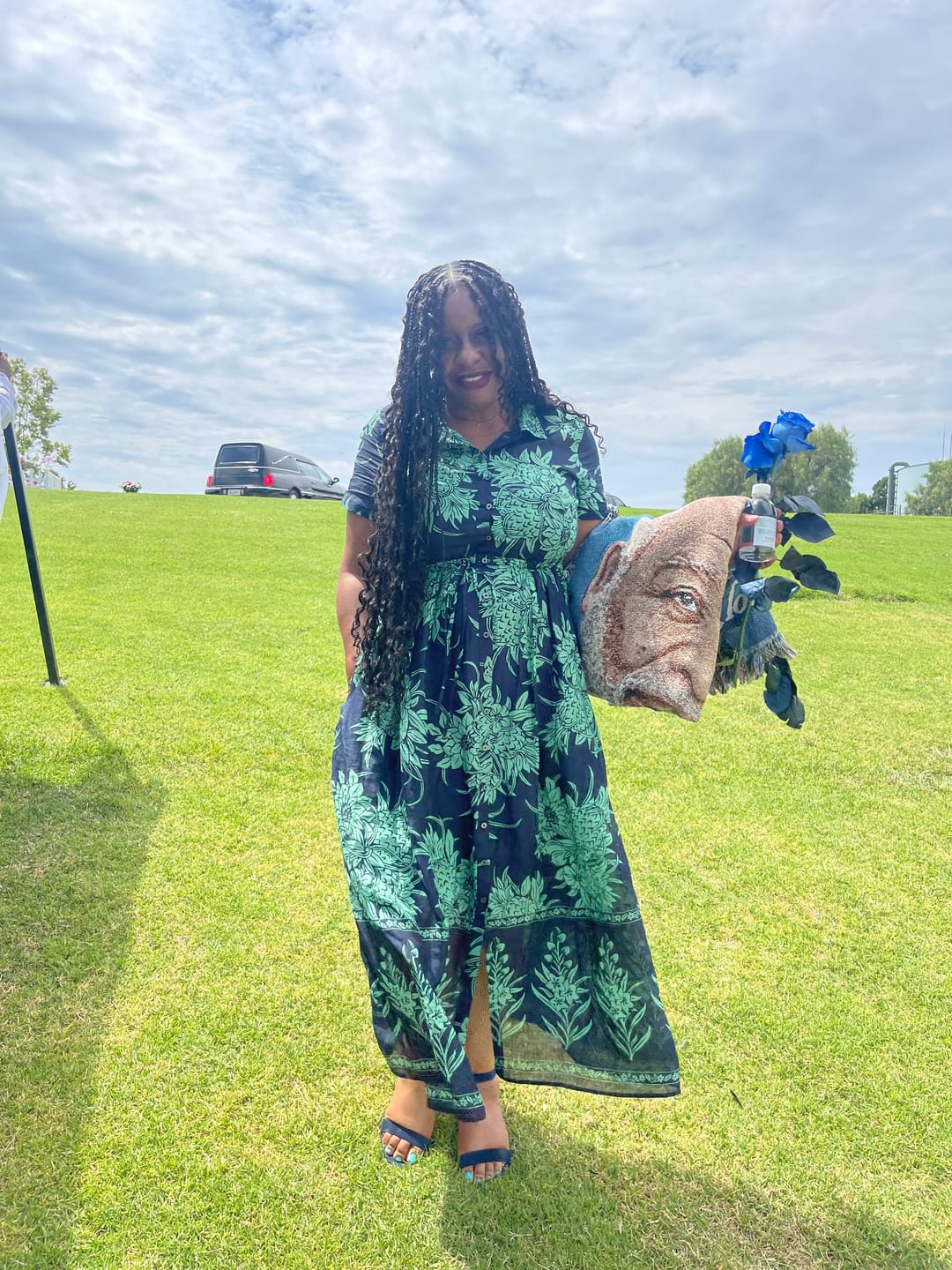 Customer photo review of Spanish Curl Human Crochet Hair
