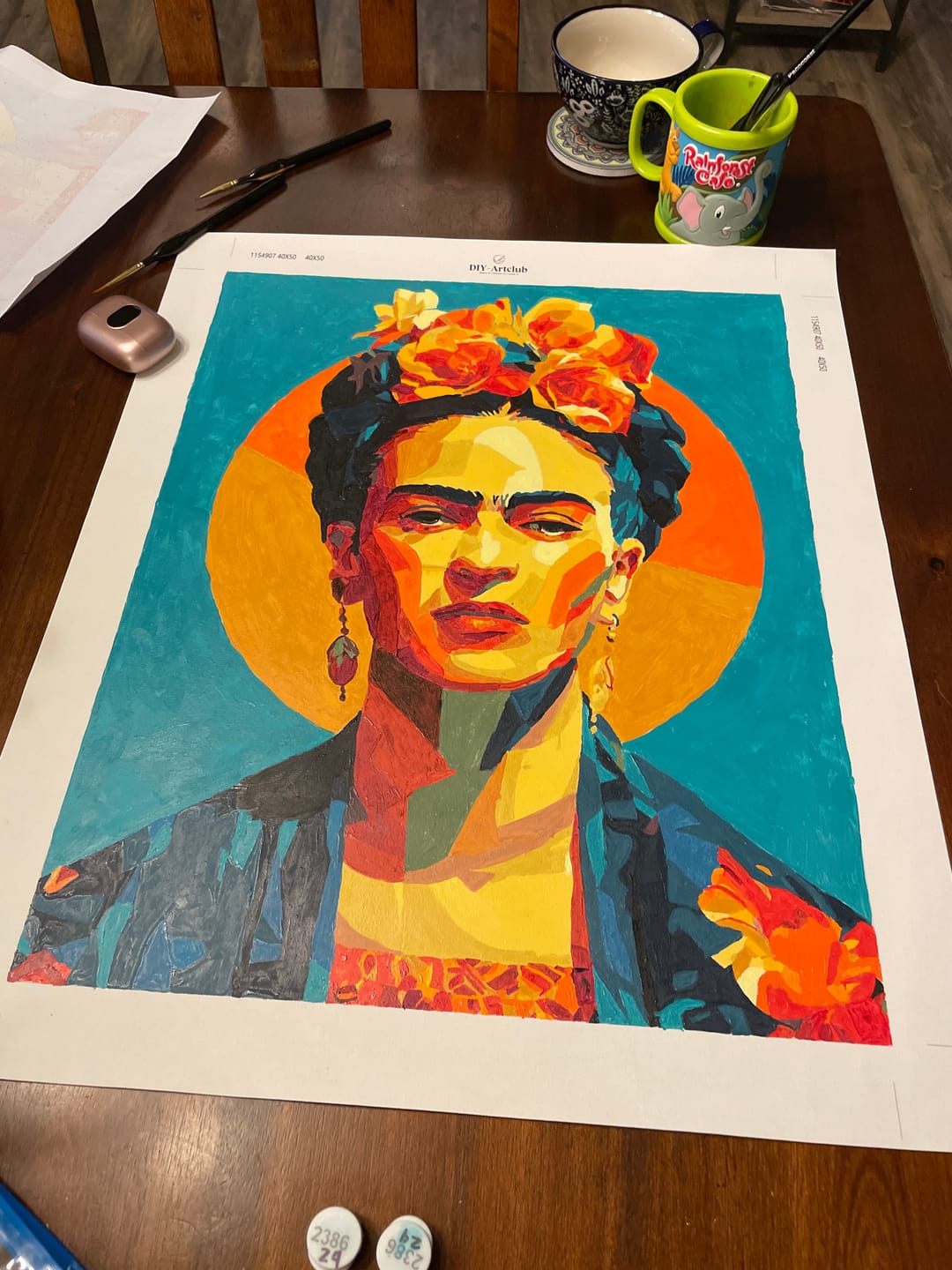 Customer photo review of Just Frida | Paint by Number