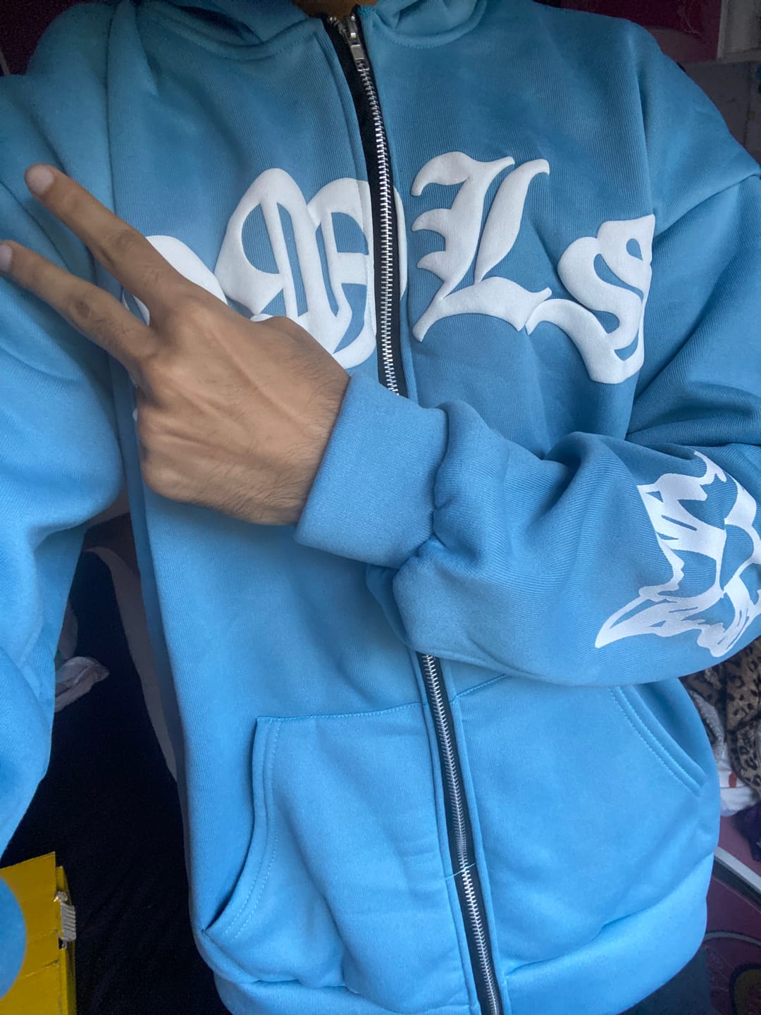 Customer photo review of DBLS Zip Hoodie