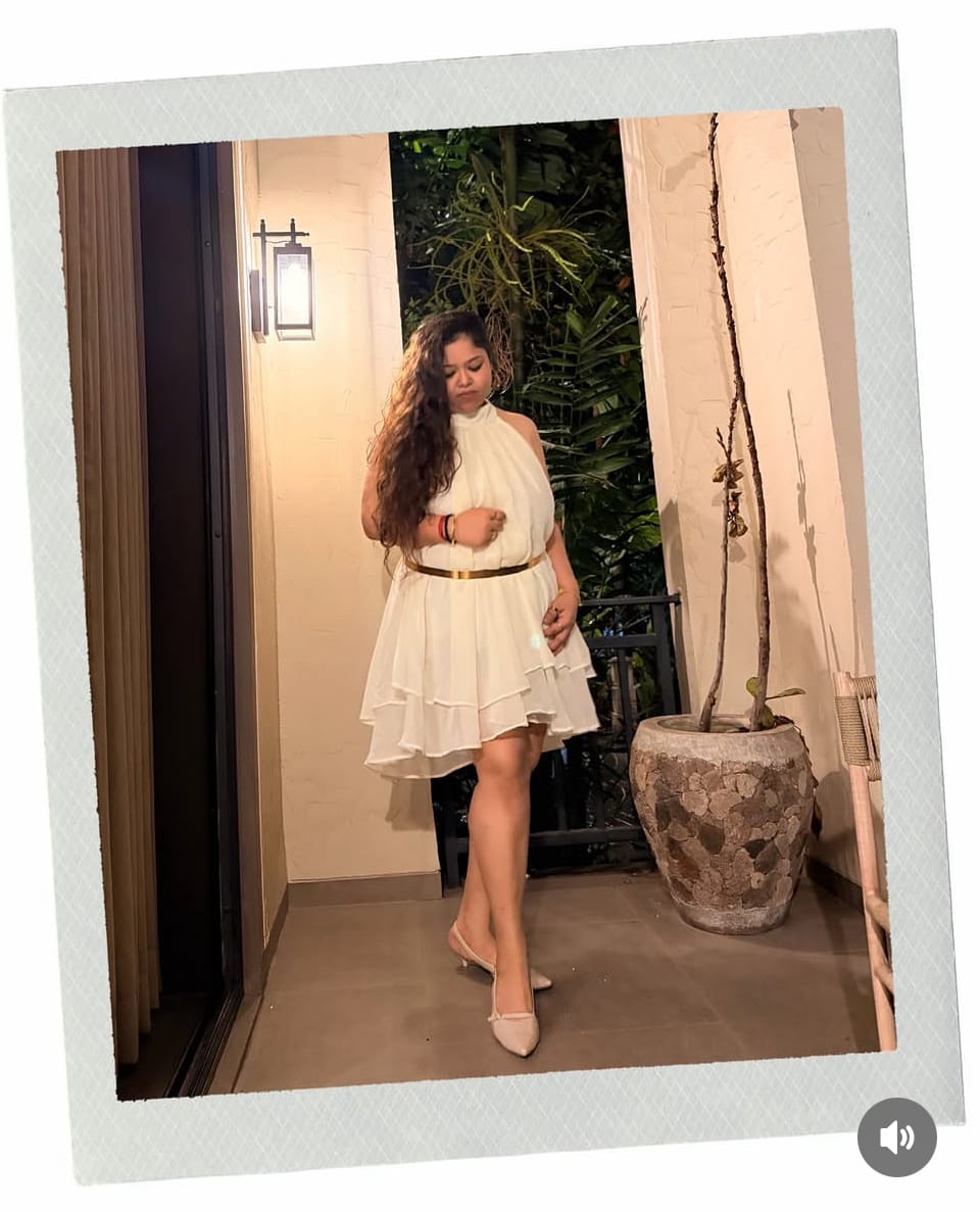 Customer photo review of Amalfi Pearl Halter Short Dress