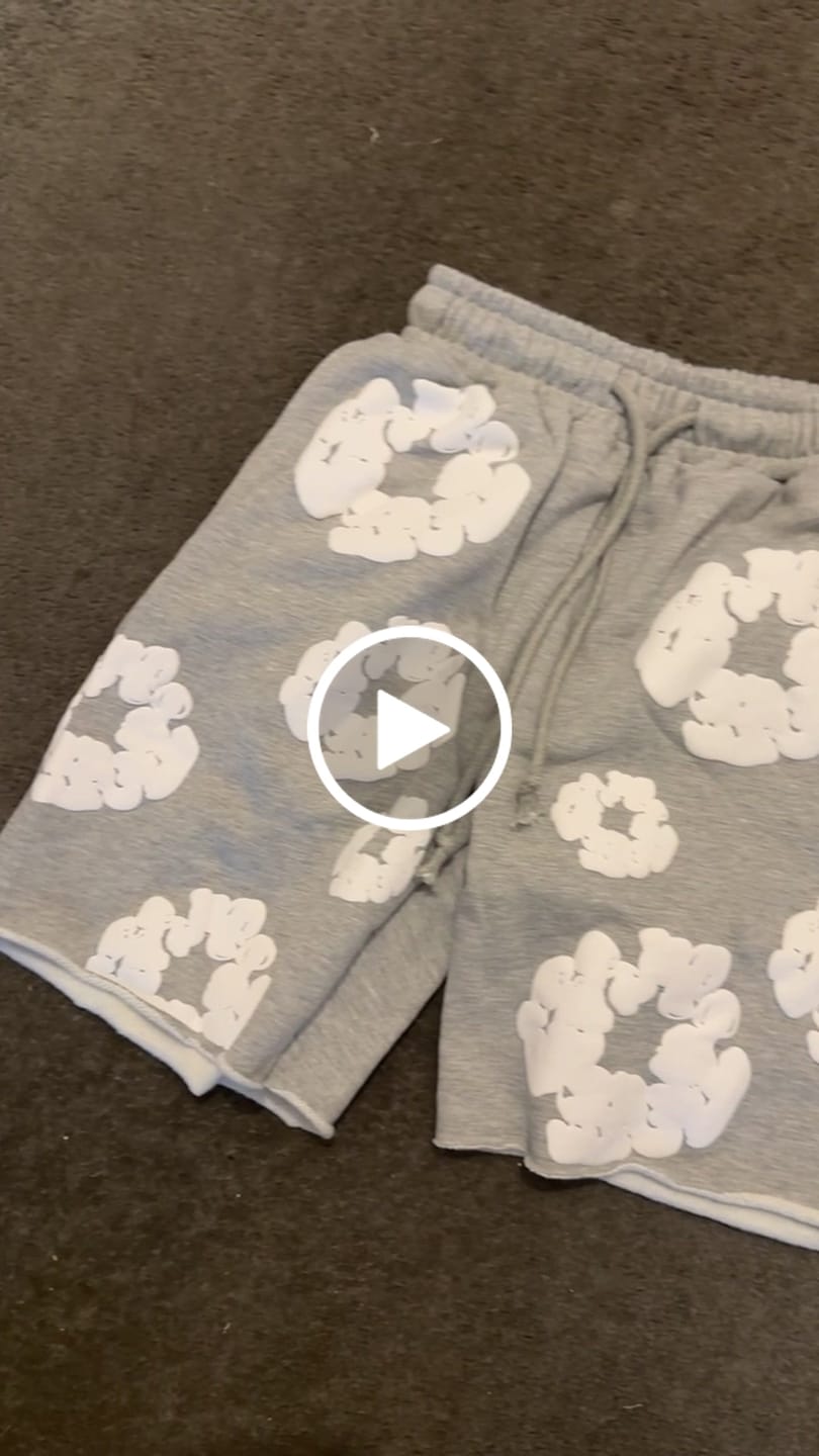 Customer video review of Denim Tears The Cotton Wreath Grey Shorts
