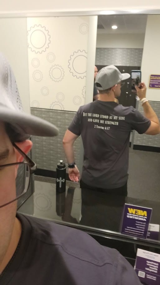 Customer photo review of Sovereign Performance Tee