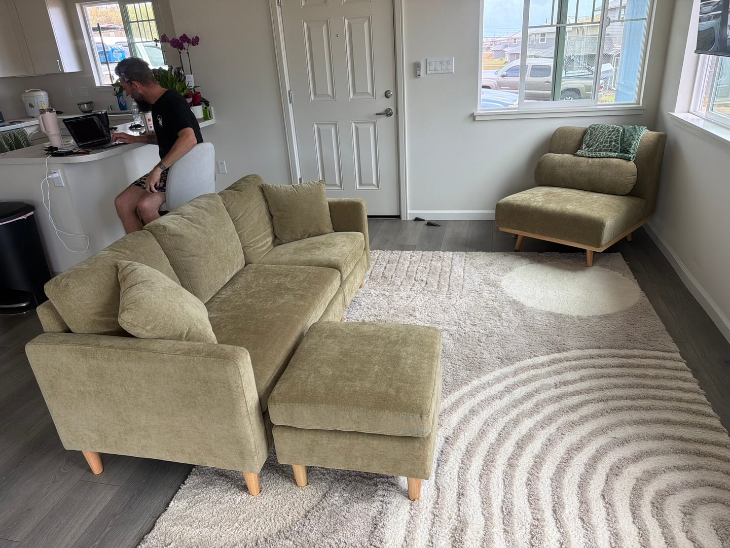 Customer photo review of Valolam Compact Sectional