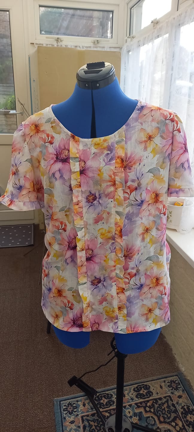 Customer photo review of Garden Delight Linen Viscose Fabric