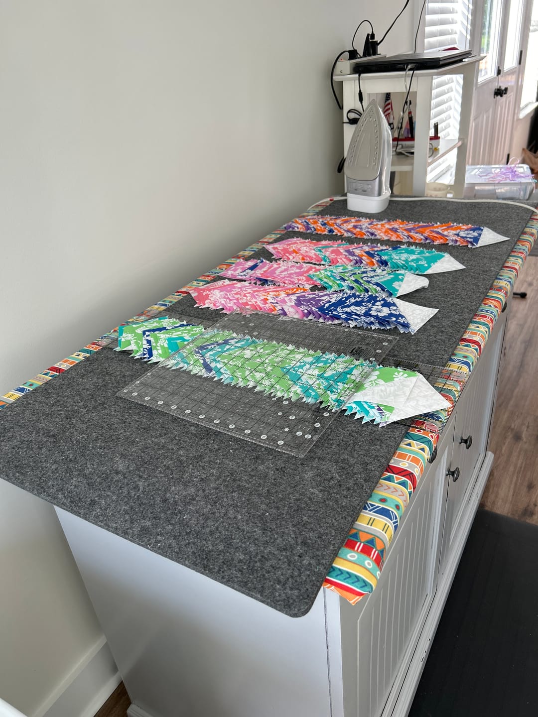 Customer photo review of Large Felted Wool Pressing Mats