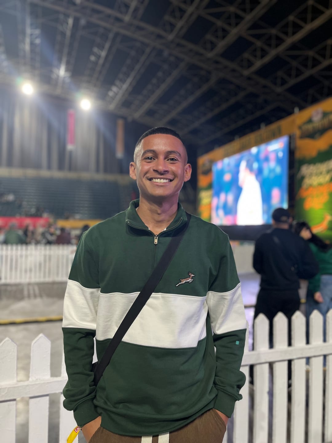 Customer photo review of Springboks Classic Hoop Quarter Zip-OS Green