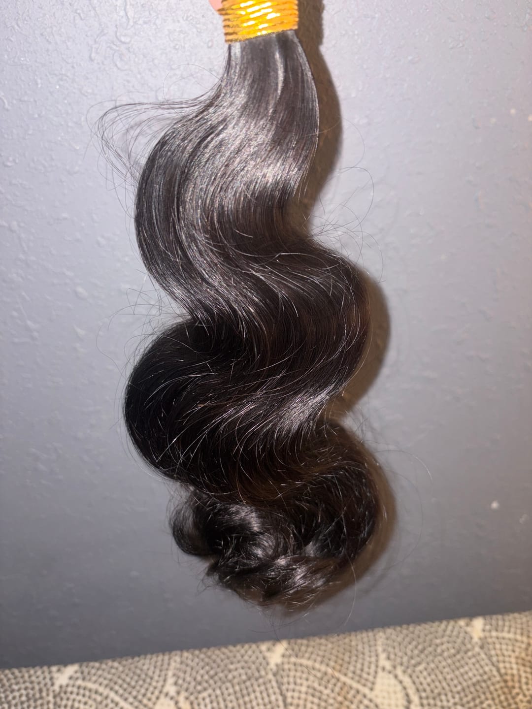 Customer photo review of Double Drawn Burmese Body Wave Human Braiding Hair