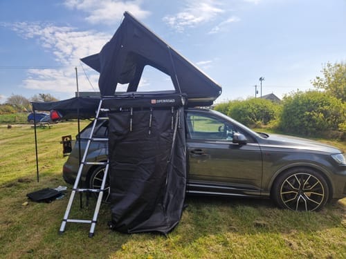 Customer photo review of OPENROAD Quick-Open Overland Shower/Privacy Awning V2（Pre Sale,ETA:8.15)
