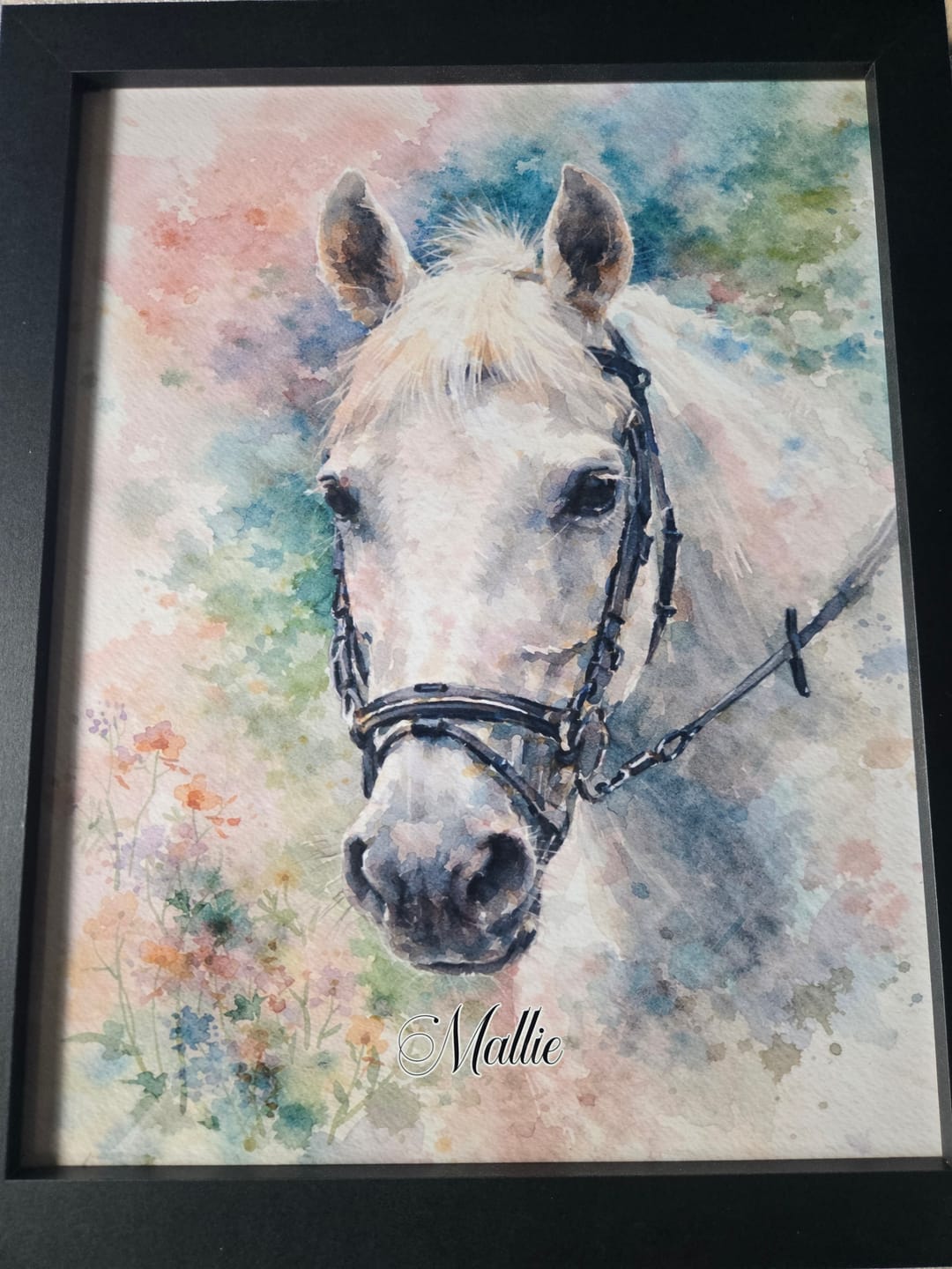 Customer photo review of Watercolour -  Personalised Poster