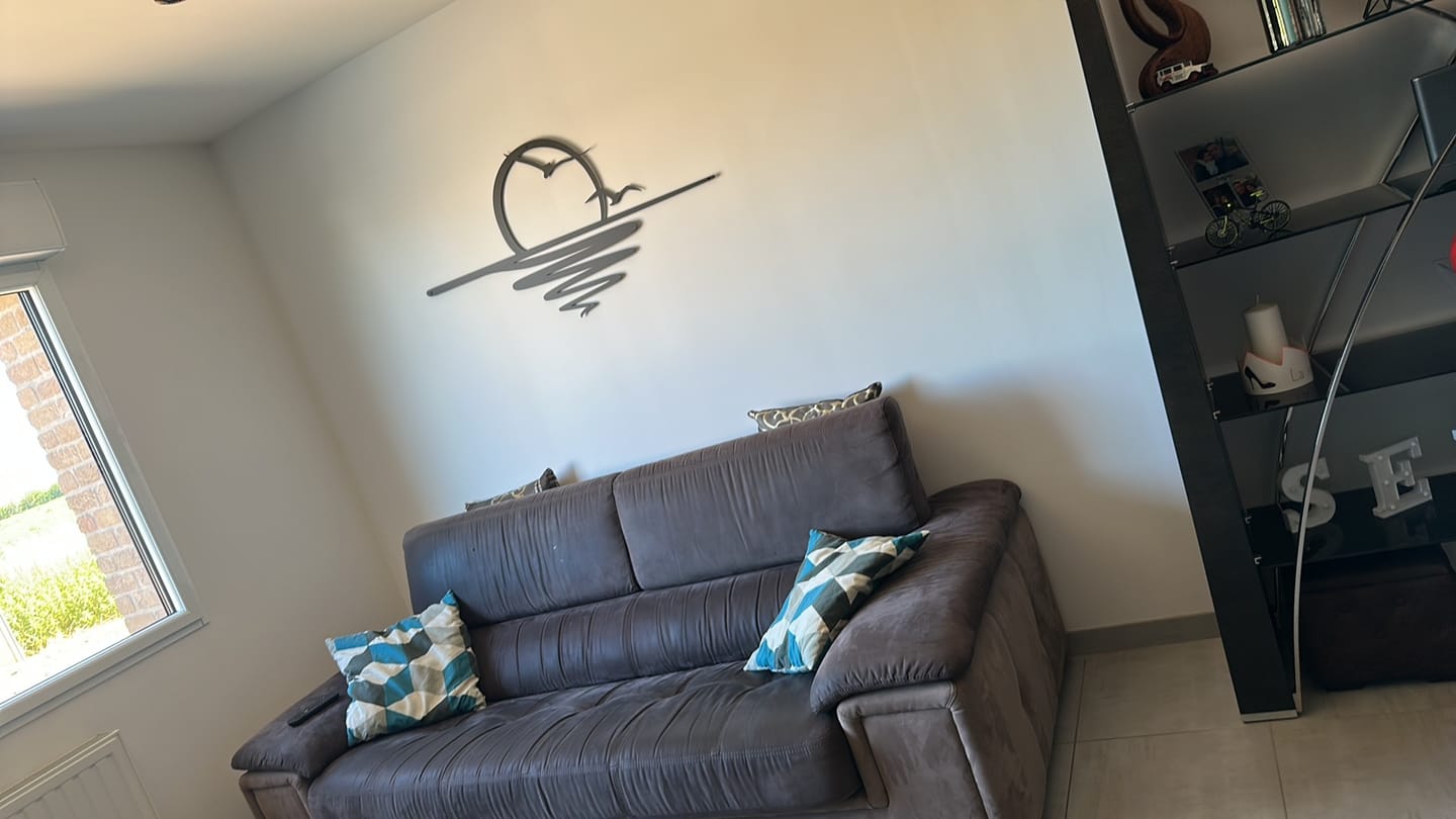 Customer photo review of Décoration murale en métal - Coucher du soleil (SUN.04)