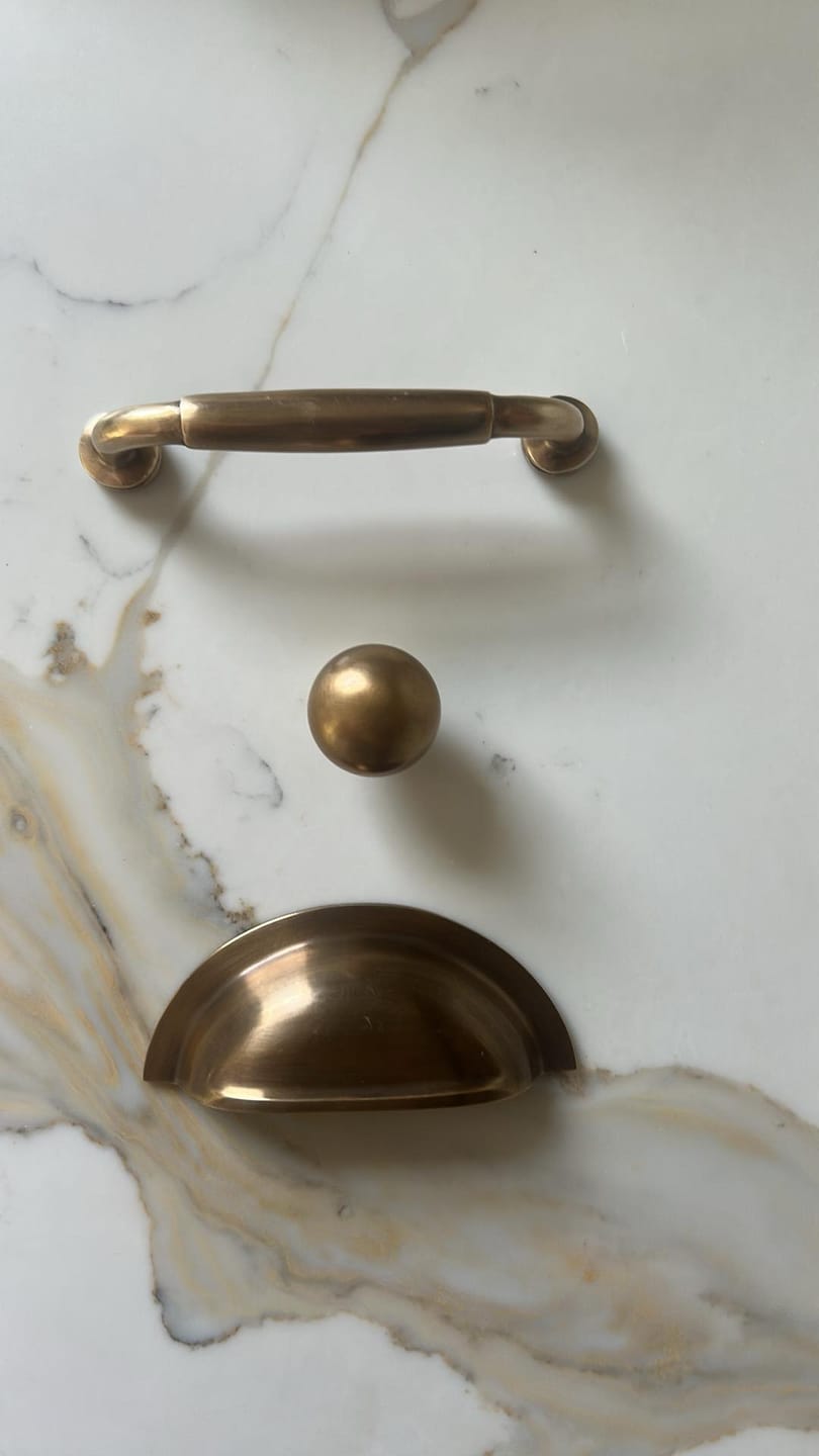 Customer photo review of Classic Cabinet Pulls - Antique Brass
