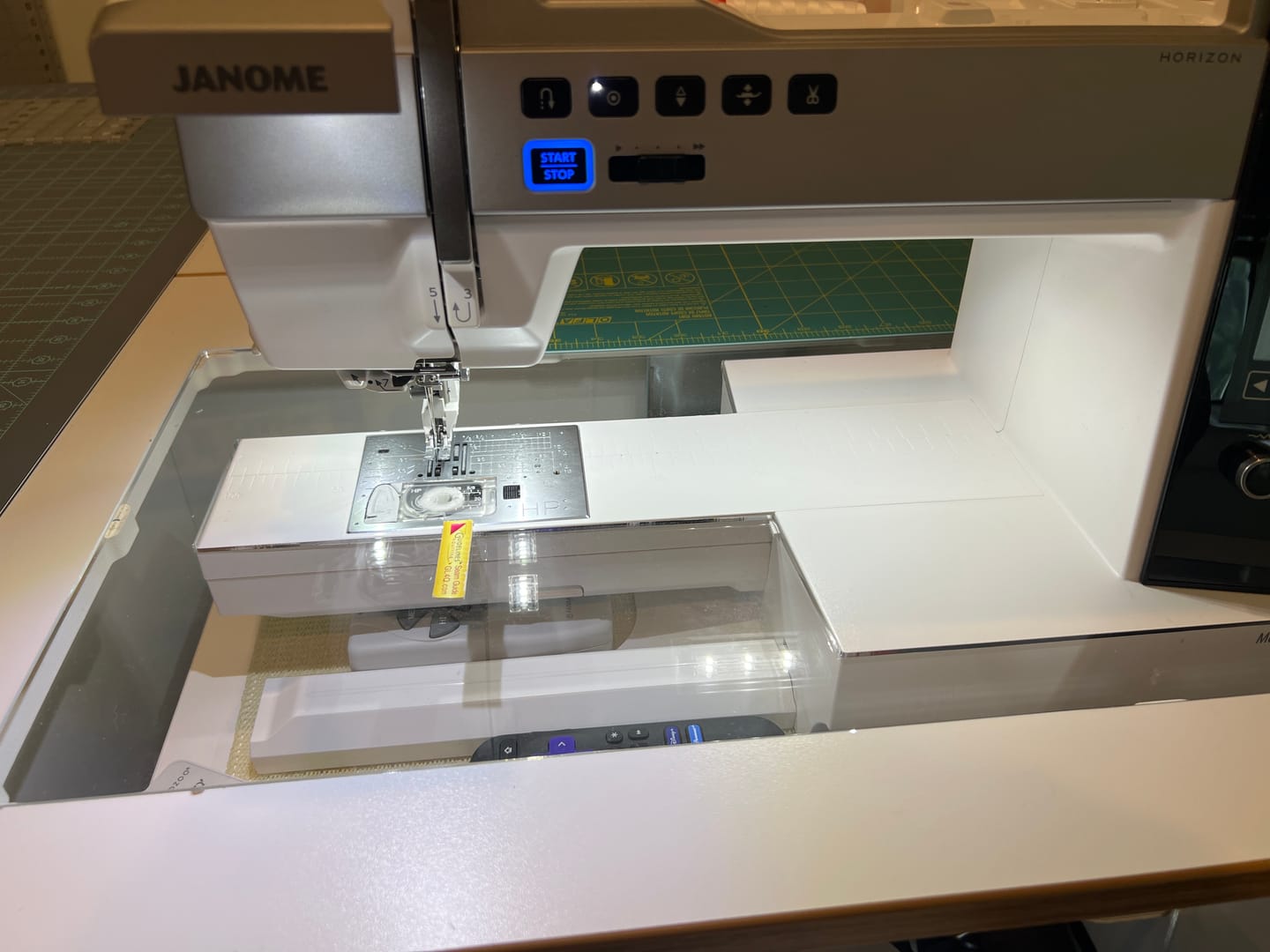 Customer photo review of Sew Steady Custom Acrylic Cabinet Insert
