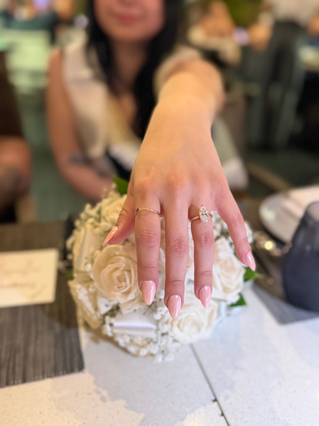 Customer photo review of Custom Engagement Ring Diamond Daughters
