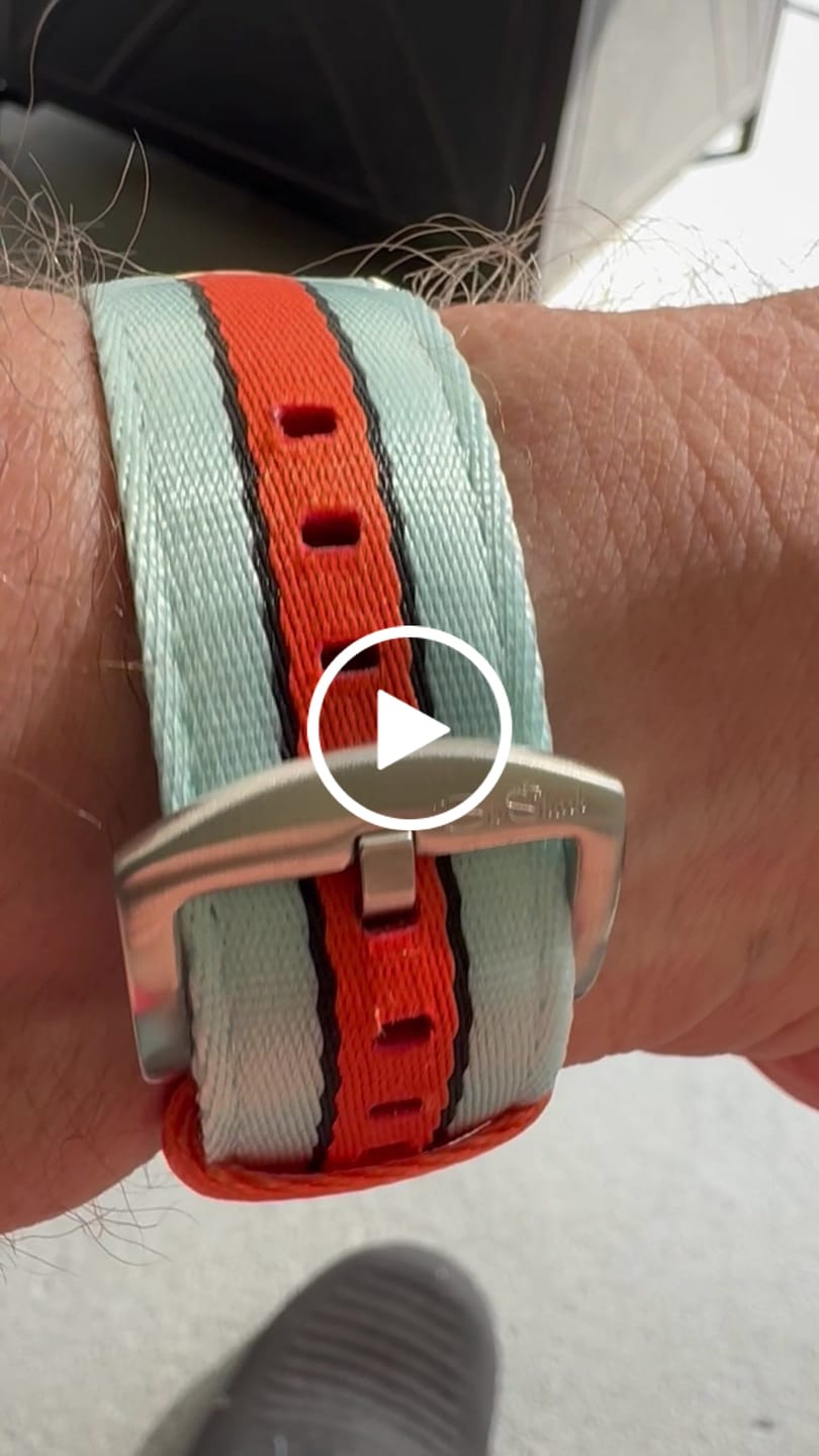 Customer video review of Alpha2 - Racing Stripe - Blue Orange Black