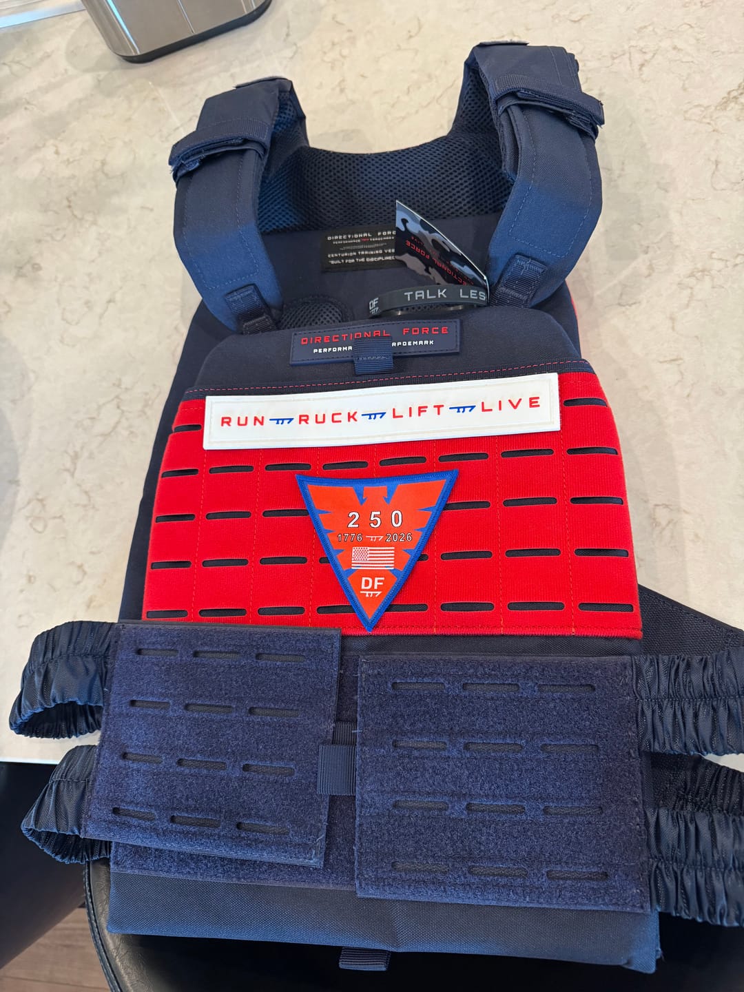 Customer photo review of Limited Edition Centurion Weight Vest - 250th American Anniversary Edition