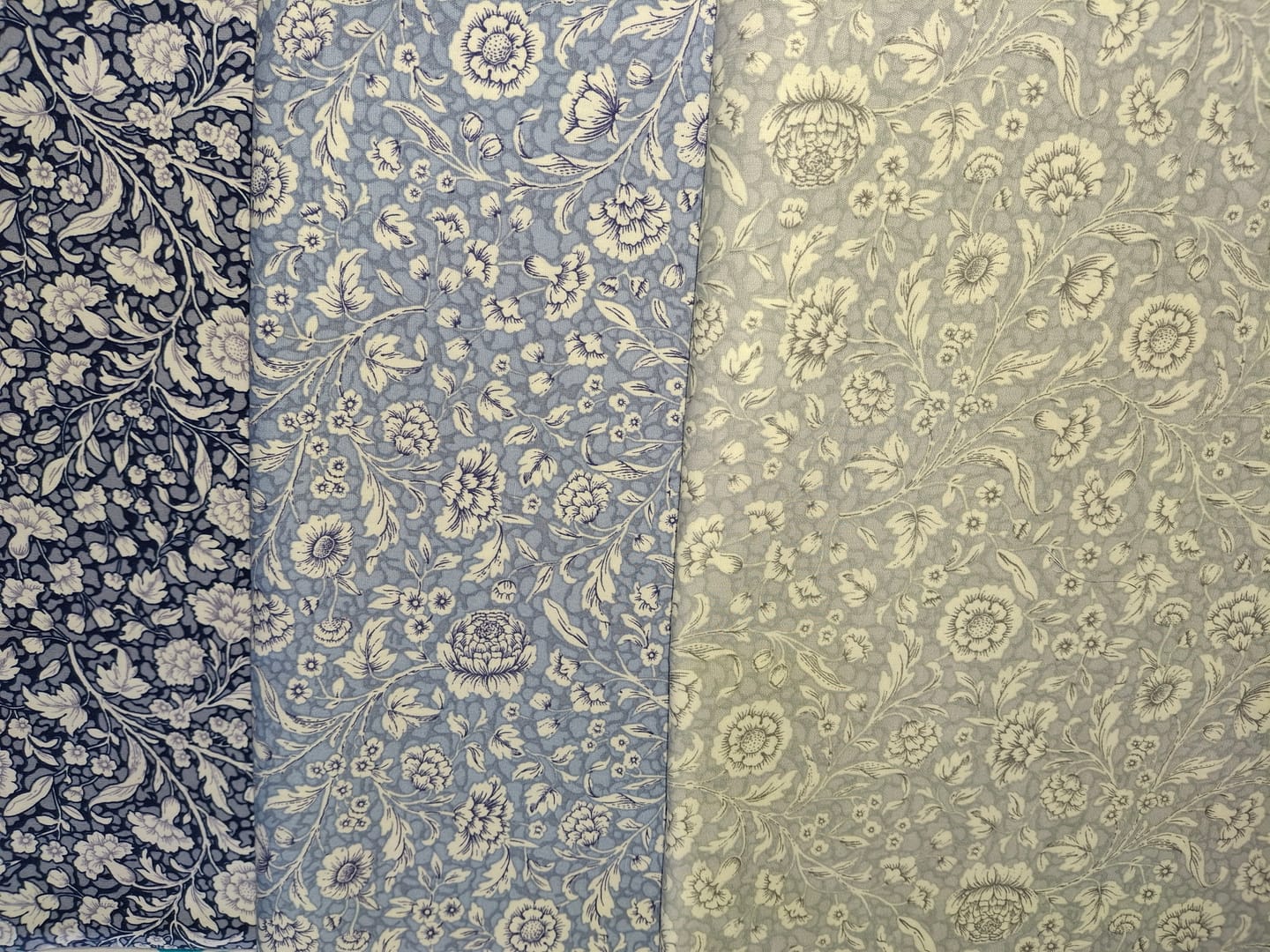 Customer photo review of Elegant Floral Rose & Hubble Cotton Poplin Fabric