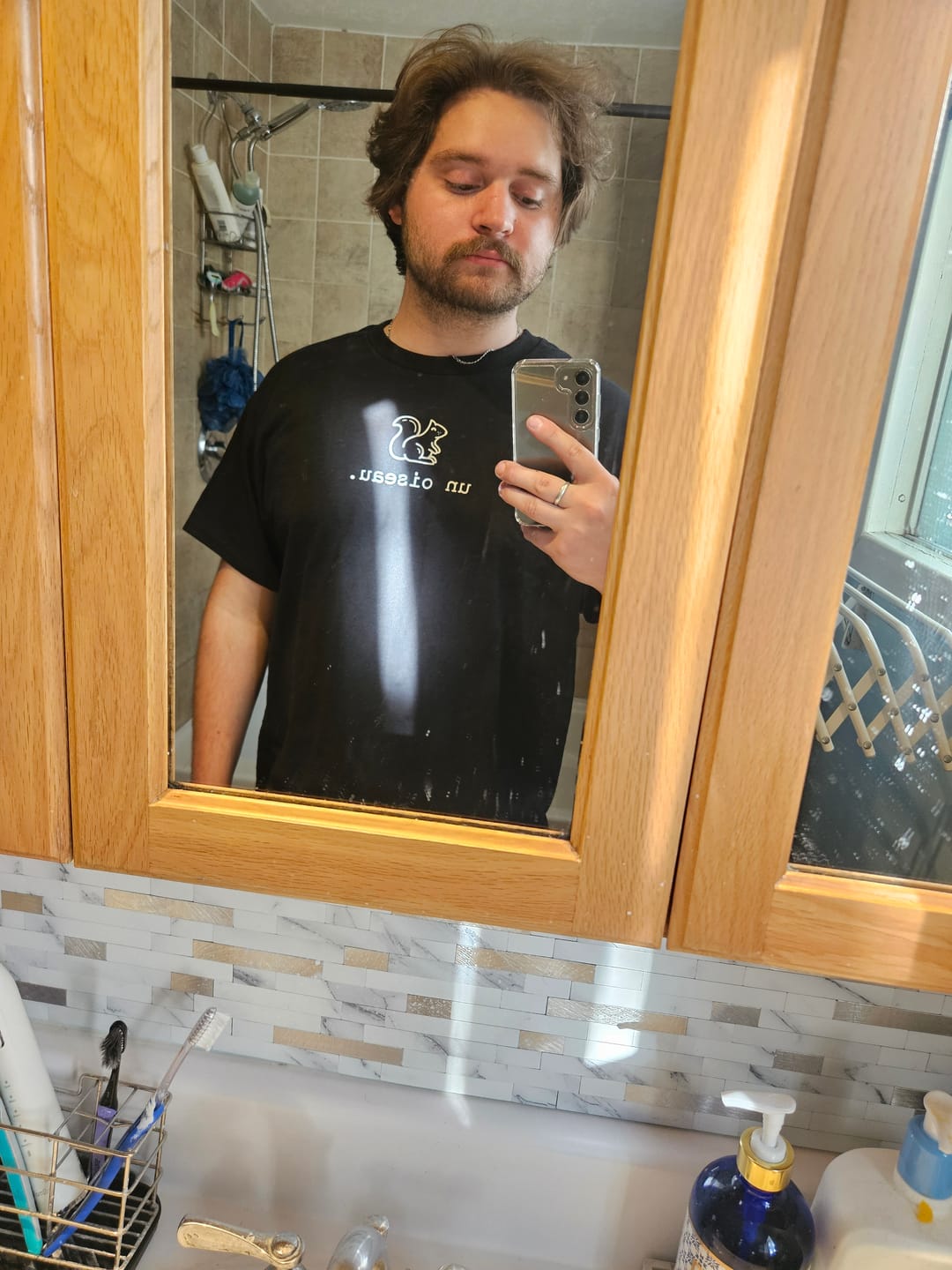 Customer photo review of T-shirt unisexe - Un oiseau.