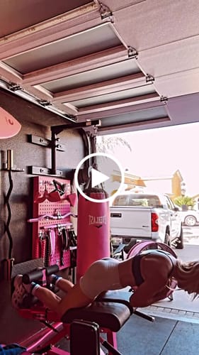 Customer video review of RitFit BE01 Pink Adjustable Back Extension Machine for Home and Gym