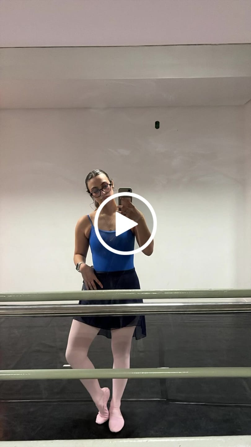 Customer video review of Collant Studio Collection - Azul royal