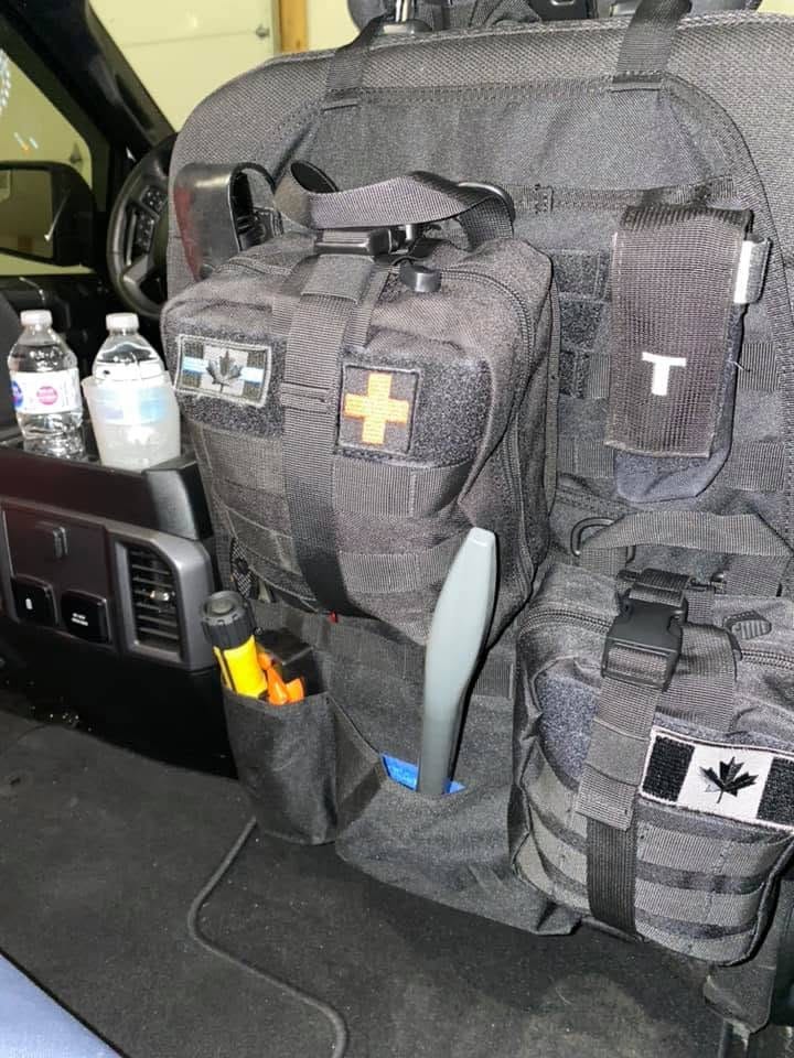 Customer photo review of Tactical MOLLE Seat Organizer Full Set